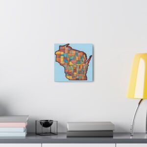 Wisconsin Canvas Gallery Wraps &#8211; Wisconsin Office Bedroom Living Room Wall Decor Home Canvas Art &#8211; Housewarming Gifts &#8211; WI New Home Gifts