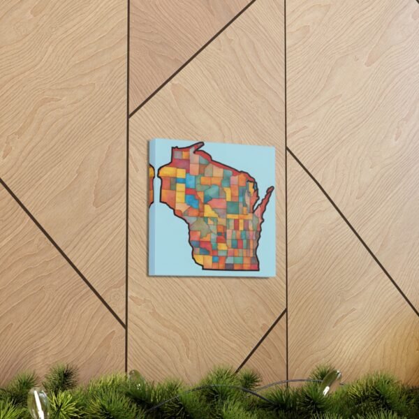 Wisconsin Canvas Gallery Wraps &#8211; Wisconsin Office Bedroom Living Room Wall Decor Home Canvas Art &#8211; Housewarming Gifts &#8211; WI New Home Gifts