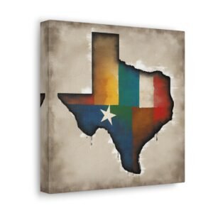 Texas Canvas Gallery Wraps &#8211; Texas Office Living Room Wall Decor Bedroom Home Canvas Art &#8211; Housewarming Gifts &#8211; TX New Home Gifts