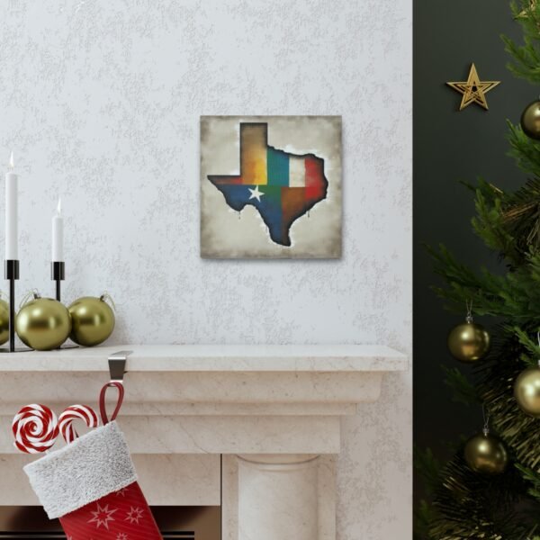 Texas Canvas Gallery Wraps &#8211; Texas Office Living Room Wall Decor Bedroom Home Canvas Art &#8211; Housewarming Gifts &#8211; TX New Home Gifts
