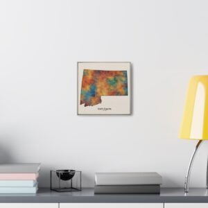 South Dakota Canvas Gallery Wraps &#8211; South Dakota Living Room Wall Decor Bedroom Office  Home Canvas Art &#8211; Housewarming Gifts &#8211; SD Home Gifts