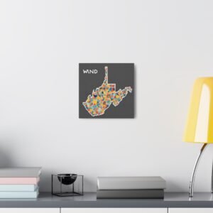 West Virginia Canvas Gallery Wraps &#8211; West Virginia Living Room Wall Decor Bedroom Office  Home Canvas Art &#8211; Housewarming Gifts &#8211; WV Gifts
