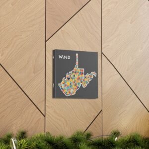 West Virginia Canvas Gallery Wraps &#8211; West Virginia Living Room Wall Decor Bedroom Office  Home Canvas Art &#8211; Housewarming Gifts &#8211; WV Gifts