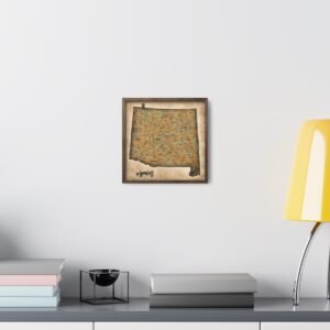 Wyoming Canvas Gallery Wraps &#8211; Wyoming Bedroom Living Room Office Wall Decor Home Canvas Art &#8211; Housewarming Gifts &#8211; WY New Home Gifts