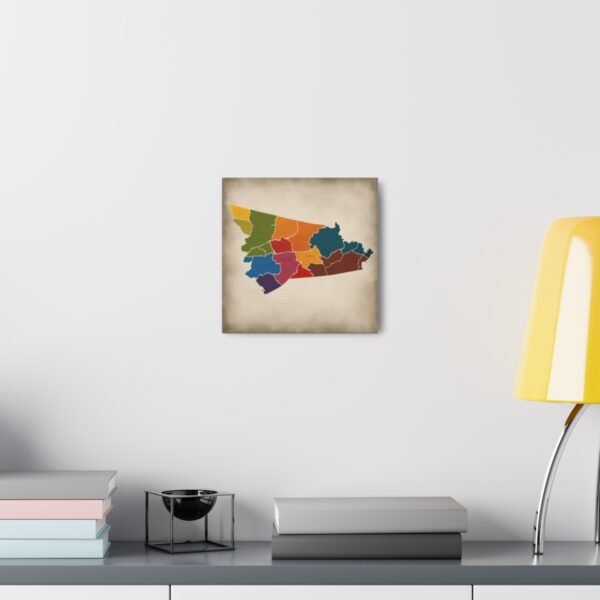 Virginia Canvas Gallery Wraps &#8211; Virginia Bedroom Office Living Room Wall Decor Home Canvas Art &#8211; Housewarming Gifts &#8211; VA New Home Gifts