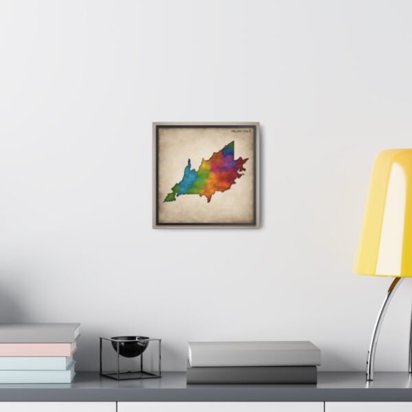 Virginia Canvas Gallery Wraps &#8211; Virginia Bedroom Living Room Office Wall Decor Home Canvas Art &#8211; Housewarming Gifts &#8211; VA New Home Gifts