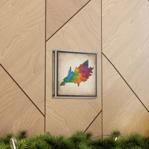 Virginia Canvas Gallery Wraps &#8211; Virginia Bedroom Living Room Office Wall Decor Home Canvas Art &#8211; Housewarming Gifts &#8211; VA New Home Gifts