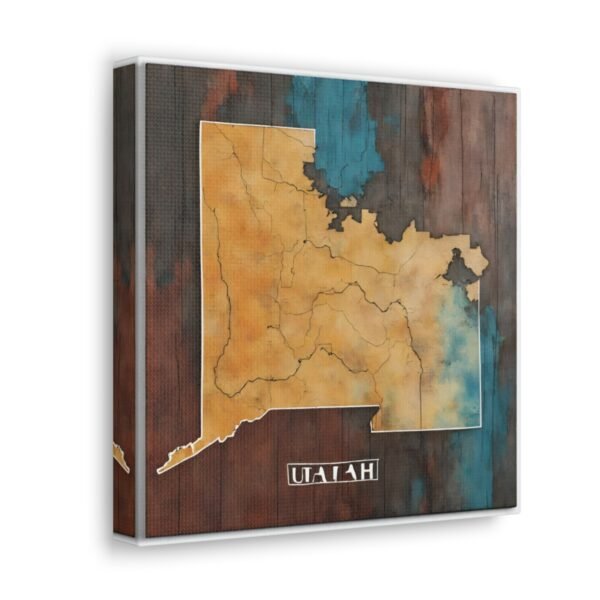 Utah Canvas Gallery Wraps &#8211; Utah Living Room Bedroom Office Wall Decor Home Canvas Art &#8211; Housewarming Gifts &#8211; UT New Home Gifts