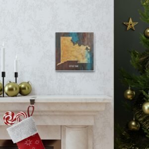 Utah Canvas Gallery Wraps &#8211; Utah Living Room Bedroom Office Wall Decor Home Canvas Art &#8211; Housewarming Gifts &#8211; UT New Home Gifts