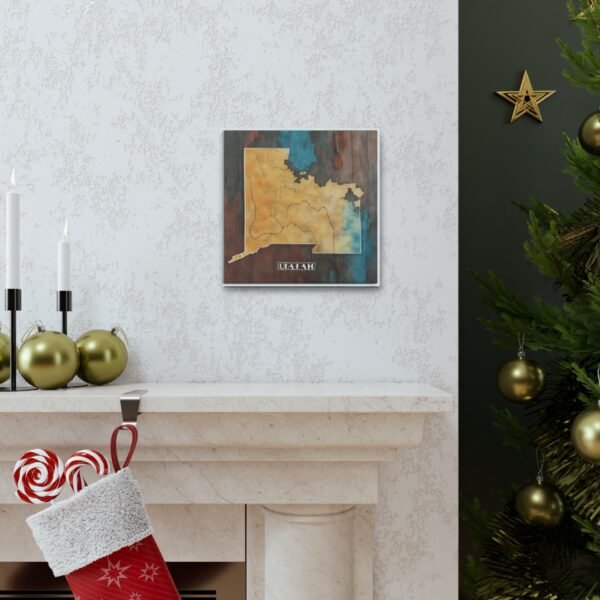 Utah Canvas Gallery Wraps &#8211; Utah Living Room Bedroom Office Wall Decor Home Canvas Art &#8211; Housewarming Gifts &#8211; UT New Home Gifts