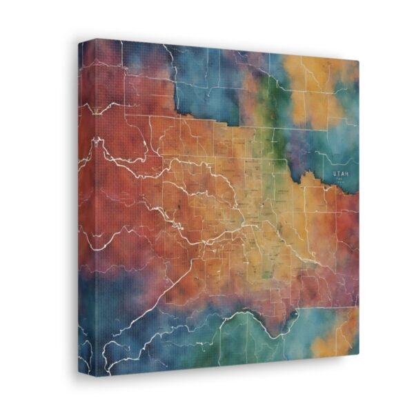 Utah Canvas Gallery Wraps &#8211; Utah Living Room Office Bedroom Wall Decor Home Canvas Art &#8211; Housewarming Gifts &#8211; UT New Home Gifts