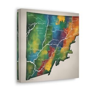 Vermont Canvas Gallery Wraps &#8211; Vermont Living Room Office Bedroom Wall Decor Home Canvas Art &#8211; Housewarming Gifts &#8211; VT New Home Gifts