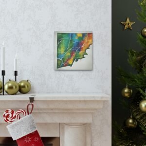Vermont Canvas Gallery Wraps &#8211; Vermont Living Room Office Bedroom Wall Decor Home Canvas Art &#8211; Housewarming Gifts &#8211; VT New Home Gifts