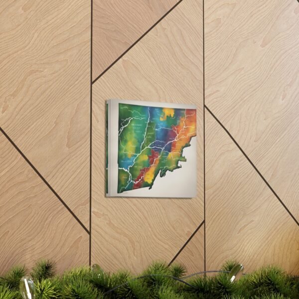 Vermont Canvas Gallery Wraps &#8211; Vermont Living Room Office Bedroom Wall Decor Home Canvas Art &#8211; Housewarming Gifts &#8211; VT New Home Gifts