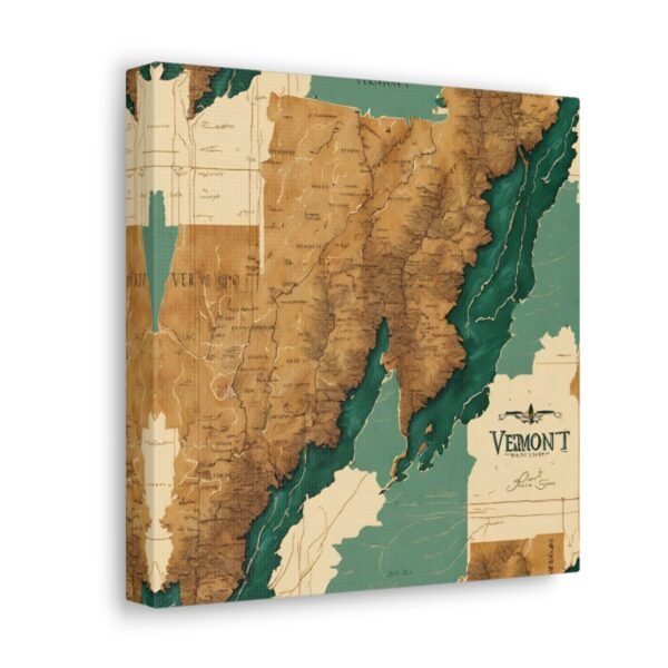 Vermont Canvas Gallery Wraps &#8211; Vermont Living Room Bedroom Office Wall Decor Home Canvas Art &#8211; Housewarming Gifts &#8211; VT New Home Gifts
