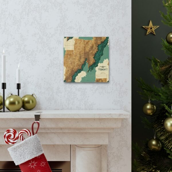 Vermont Canvas Gallery Wraps &#8211; Vermont Living Room Bedroom Office Wall Decor Home Canvas Art &#8211; Housewarming Gifts &#8211; VT New Home Gifts