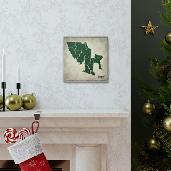 Vermont Canvas Gallery Wraps &#8211; Vermont Living Room Bedroom Wall Decor Office Home Canvas Art &#8211; Housewarming Gifts &#8211; VT New Home Gifts