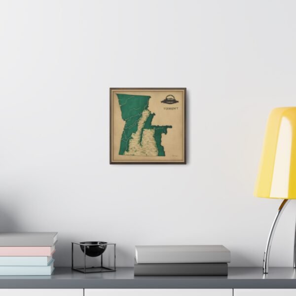 Vermont Canvas Gallery Wraps &#8211; Vermont Living Room Wall Decor Bedroom Office Home Canvas Art &#8211; Housewarming Gifts &#8211; VT New Home Gifts