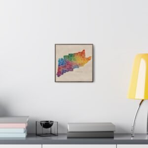 Tennessee Canvas Gallery Wraps &#8211; Tennessee Living Room Wall Decor Office Bedroom Home Canvas Art &#8211; Housewarming Gifts &#8211; TN New Home Gifts