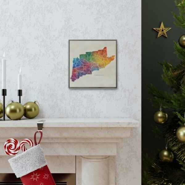 Tennessee Canvas Gallery Wraps &#8211; Tennessee Living Room Wall Decor Office Bedroom Home Canvas Art &#8211; Housewarming Gifts &#8211; TN New Home Gifts