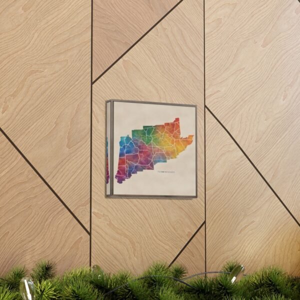 Tennessee Canvas Gallery Wraps &#8211; Tennessee Living Room Wall Decor Office Bedroom Home Canvas Art &#8211; Housewarming Gifts &#8211; TN New Home Gifts