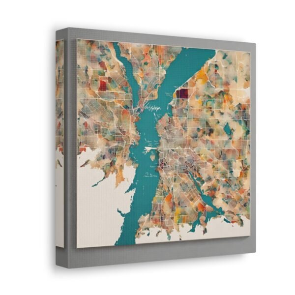 Washington Canvas Gallery Wraps &#8211; Washington Living Room Wall Decor Office Bedroom Home Canvas Art &#8211; Housewarming Gifts &#8211; WA New Home Gifts
