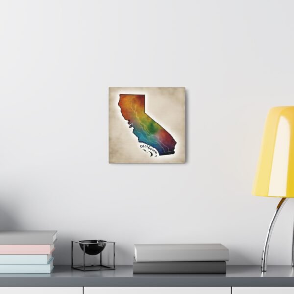 California Canvas Gallery Wraps &#8211; California Home Office Living Room Bedroom Wall Decor Canvas Art &#8211; Housewarming Gifts &#8211; CA New Home Gifts