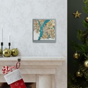 Washington Canvas Gallery Wraps &#8211; Washington Living Room Wall Decor Office Bedroom Home Canvas Art &#8211; Housewarming Gifts &#8211; WA New Home Gifts