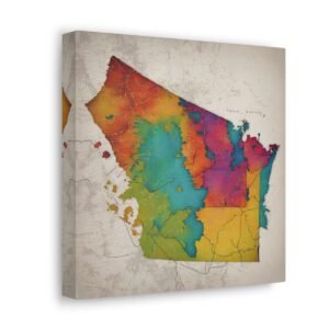 Washington Canvas Gallery Wraps &#8211; Washington Living Room Office Wall Decor Bedroom Home Canvas Art &#8211; Housewarming Gifts &#8211; WA New Home Gifts