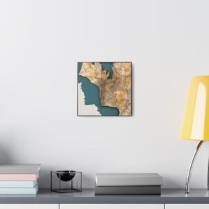 Washington Canvas Gallery Wraps &#8211; Washington Living Room Bedroom Office Wall Decor Home Canvas Art &#8211; Housewarming Gifts &#8211; WA New Home Gifts