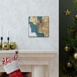 Washington Canvas Gallery Wraps &#8211; Washington Living Room Bedroom Office Wall Decor Home Canvas Art &#8211; Housewarming Gifts &#8211; WA New Home Gifts