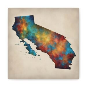 California Canvas Gallery Wraps &#8211; California Living Room Home Office Bedroom Wall Decor Canvas Art &#8211; Housewarming Gifts &#8211; CA New Home Gifts
