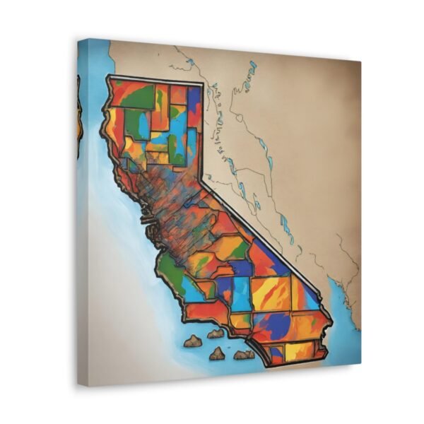 California Canvas Gallery Wraps &#8211; California Office Bedroom Home Living Room Wall Decor Canvas Art &#8211; Housewarming Gifts &#8211; CA New Home Gifts