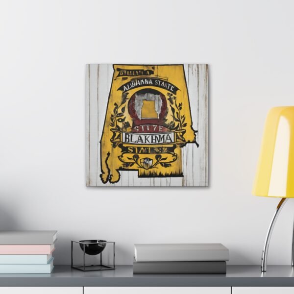 Alabama Canvas Gallery Wraps &#8211; Alabara Home Office Bedroom Living Room Wall Decor Canvas Art &#8211; Housewarming Gifts &#8211; AL New Home Gifts