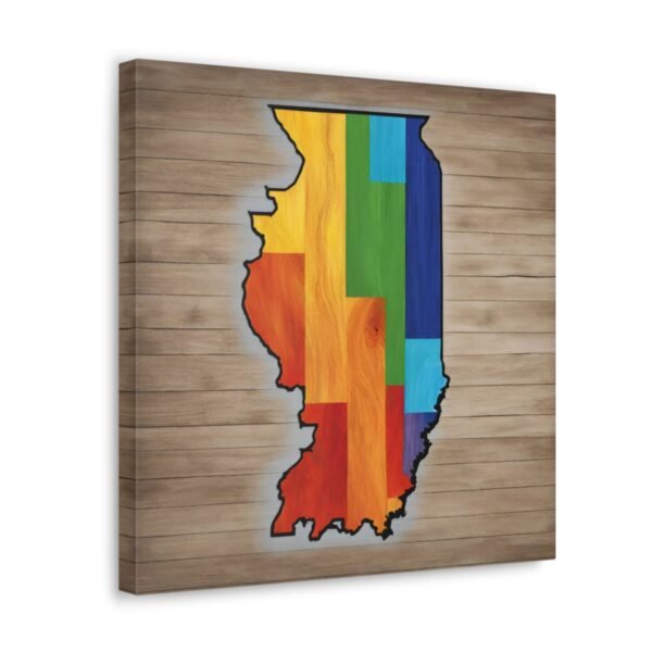 Illinois Canvas Gallery Wraps &#8211; Illinois Bedroom Office Living Room Home Wall Decor Canvas Art &#8211; Housewarming Gifts &#8211; IL New Home Gifts