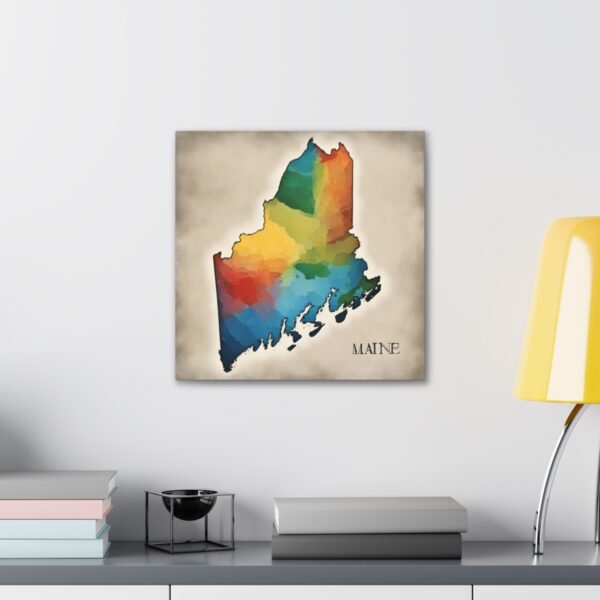 Maine Canvas Gallery Wraps &#8211; Maine Bedroom Office Living Room Home Wall Decor Canvas Art &#8211; Housewarming Gifts &#8211; ME New Home Gifts