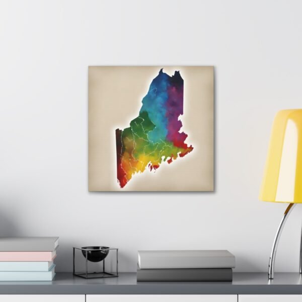 Maine Canvas Gallery Wraps &#8211; Maine Bedroom Living Room Home Office Wall Decor Canvas Art &#8211; Housewarming Gifts &#8211; ME New Home Gifts