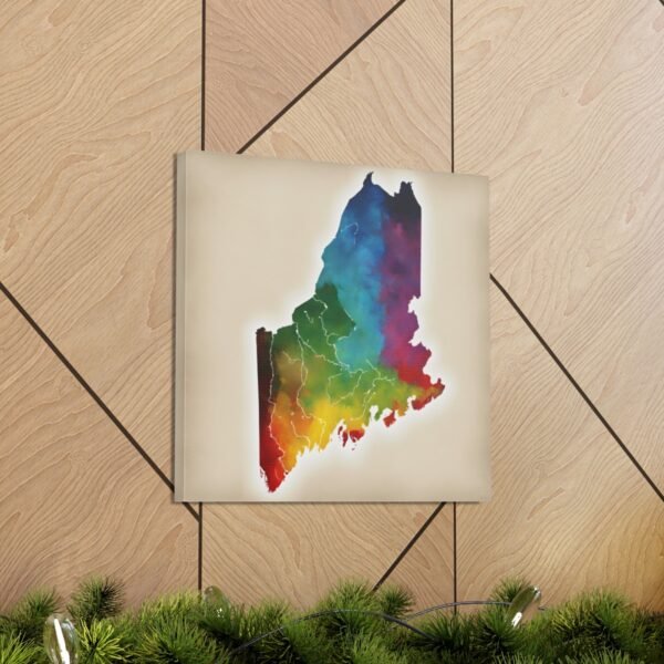 Maine Canvas Gallery Wraps &#8211; Maine Bedroom Living Room Home Office Wall Decor Canvas Art &#8211; Housewarming Gifts &#8211; ME New Home Gifts
