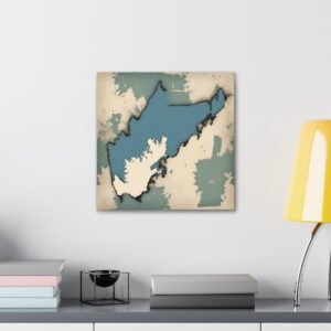 Maine Canvas Gallery Wraps &#8211; Maine Bedroom Office Home Living Room Wall Decor Canvas Art &#8211; Housewarming Gifts &#8211; ME New Home Gifts