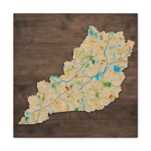 Kentucky Canvas Gallery Wraps &#8211; Kentucky Bedroom Home Office Living Room Wall Decor Canvas Art &#8211; Housewarming Gifts &#8211; KY New Home Gifts