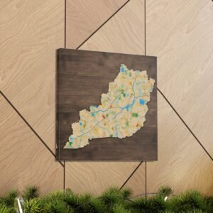 Kentucky Canvas Gallery Wraps &#8211; Kentucky Bedroom Home Office Living Room Wall Decor Canvas Art &#8211; Housewarming Gifts &#8211; KY New Home Gifts