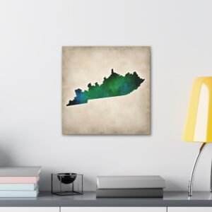 Kentucky Canvas Gallery Wraps &#8211; Kentucky Living Room Home Office Bedroom Wall Decor Canvas Art &#8211; Housewarming Gifts &#8211; KY New Home Gifts