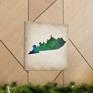 Kentucky Canvas Gallery Wraps &#8211; Kentucky Living Room Home Office Bedroom Wall Decor Canvas Art &#8211; Housewarming Gifts &#8211; KY New Home Gifts