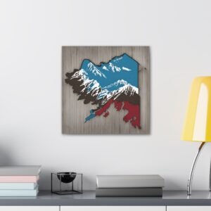 Alaska Canvas Gallery Wraps &#8211; Alaska Living Room Bedroom Office Home Wall Decor Canvas Art &#8211; Housewarming Gifts &#8211; AK New Home Gifts