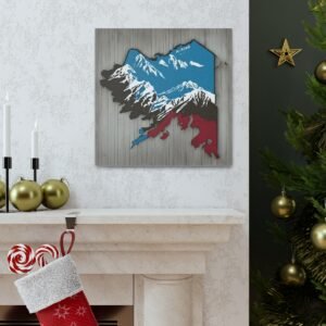 Alaska Canvas Gallery Wraps &#8211; Alaska Living Room Bedroom Office Home Wall Decor Canvas Art &#8211; Housewarming Gifts &#8211; AK New Home Gifts