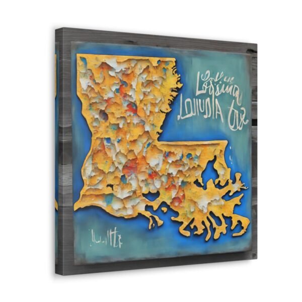 Louisiana Canvas Gallery Wraps &#8211; Louisiana Home Bedroom Office Living Room Wall Decor Canvas Art &#8211; Housewarming Gifts &#8211; LA New Home Gifts