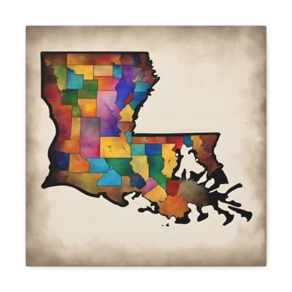 Louisiana Canvas Gallery Wraps &#8211; Louisiana Home Office Bedroom Living Room Wall Decor Canvas Art &#8211; Housewarming Gifts &#8211; LA New Home Gifts