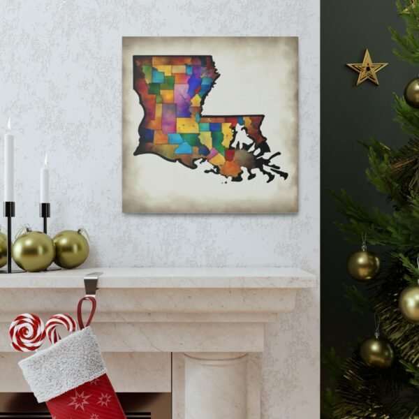 Louisiana Canvas Gallery Wraps &#8211; Louisiana Home Office Bedroom Living Room Wall Decor Canvas Art &#8211; Housewarming Gifts &#8211; LA New Home Gifts