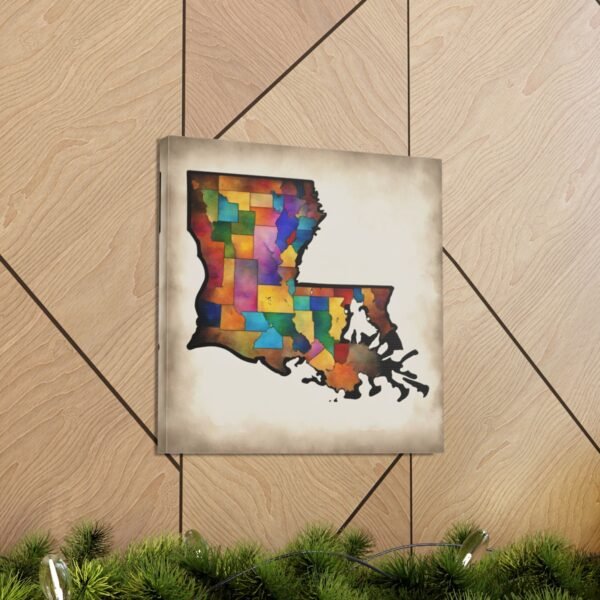 Louisiana Canvas Gallery Wraps &#8211; Louisiana Home Office Bedroom Living Room Wall Decor Canvas Art &#8211; Housewarming Gifts &#8211; LA New Home Gifts