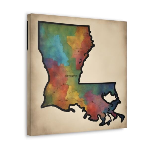 Louisiana Canvas Gallery Wraps &#8211; Louisiana Home Bedroom Living Room Office Wall Decor Canvas Art &#8211; Housewarming Gifts &#8211; LA New Home Gifts